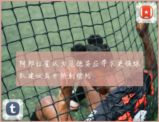 阿邦拉霍认为范德芬应寻求更强球队建议离开热刺续约